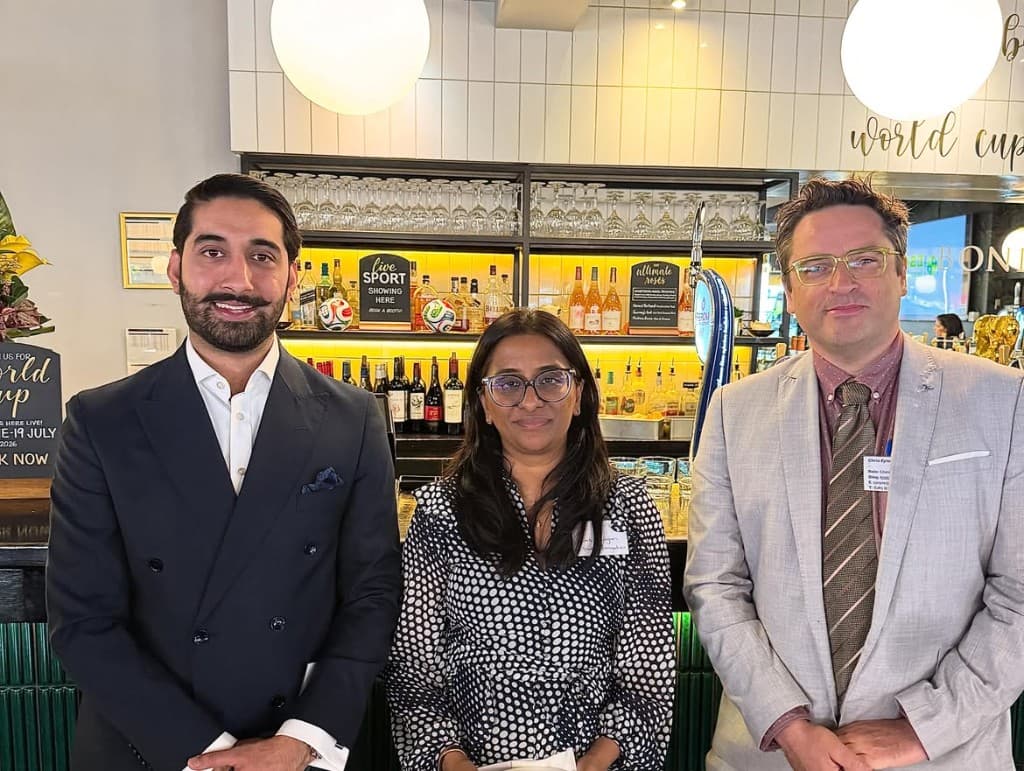 Networking event with catered breakfast and colleagues